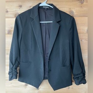 67 Express 3/4 Sleeve Black Size 8 Blazer